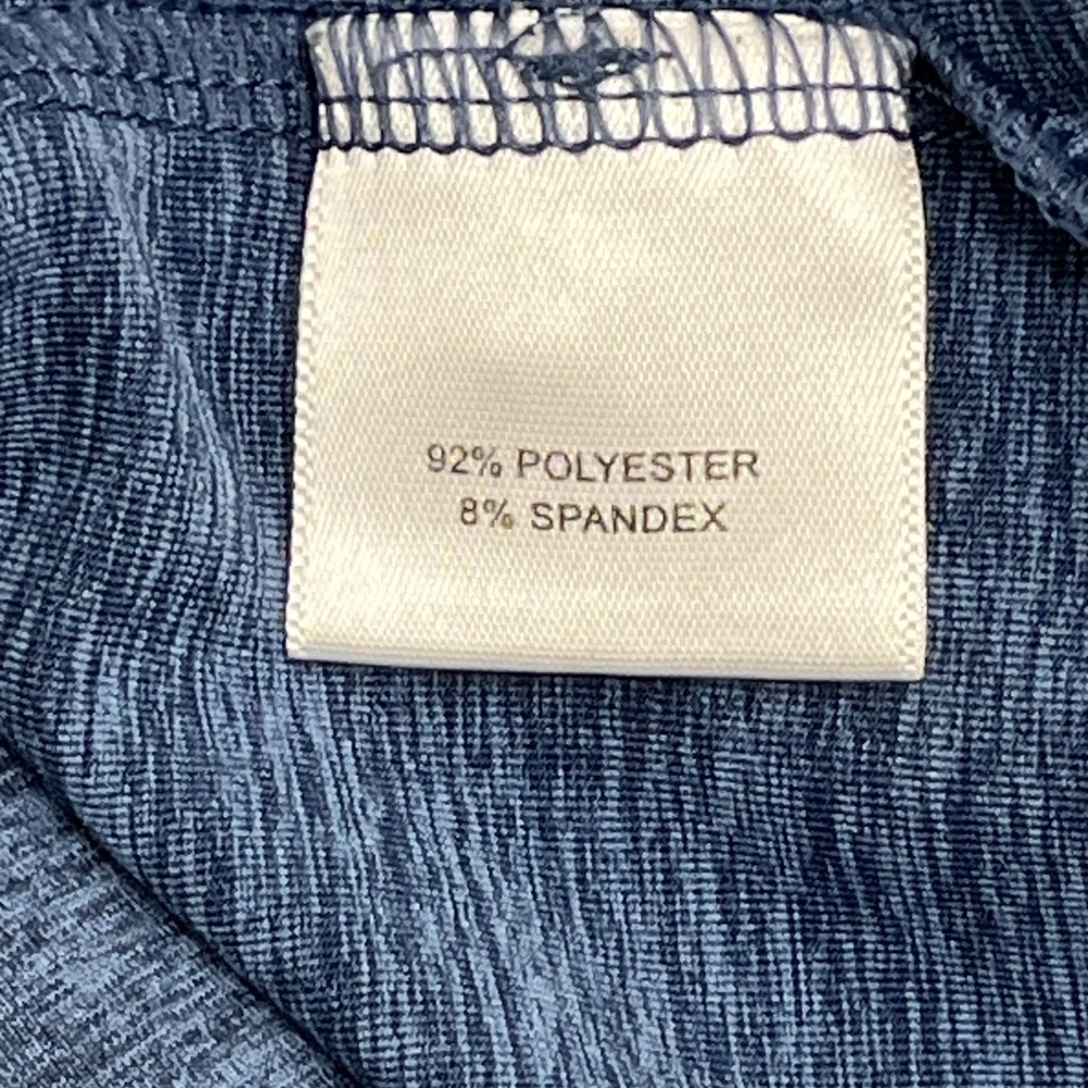 Peter Millar Summer Comfort Mens Size XL Polo Shirt Heather Blue Short Sleeve - Picture 5 of 8